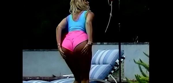  Naughty blonde Kimberly Kupps sticks plastic tube up her ass from behind and loves
